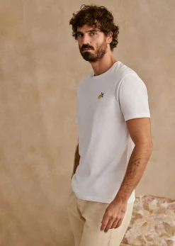 Hot Sezane T-Shirt Citron Weiß/Gelb