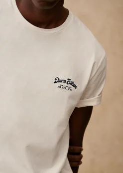 Hot Sezane T-Shirt Dinner Editions Ecru