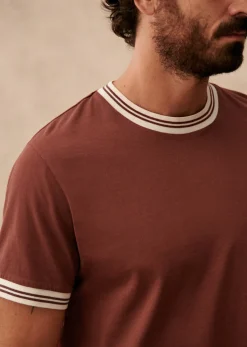Online Sezane T-Shirt Egeo Burgunderrot