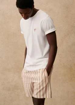 Outlet Sezane T-Shirt Fleur Weiß
