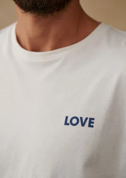 Sezane T-Shirt Love Ecru