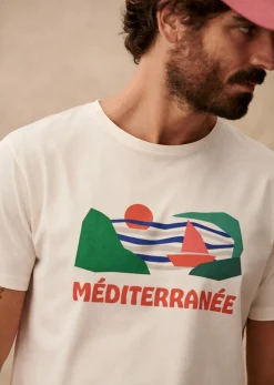 Outlet Sezane T-Shirt Mer Ecru