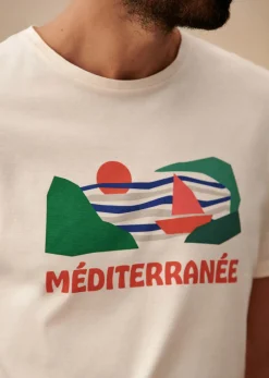 Outlet Sezane T-Shirt Mer Ecru