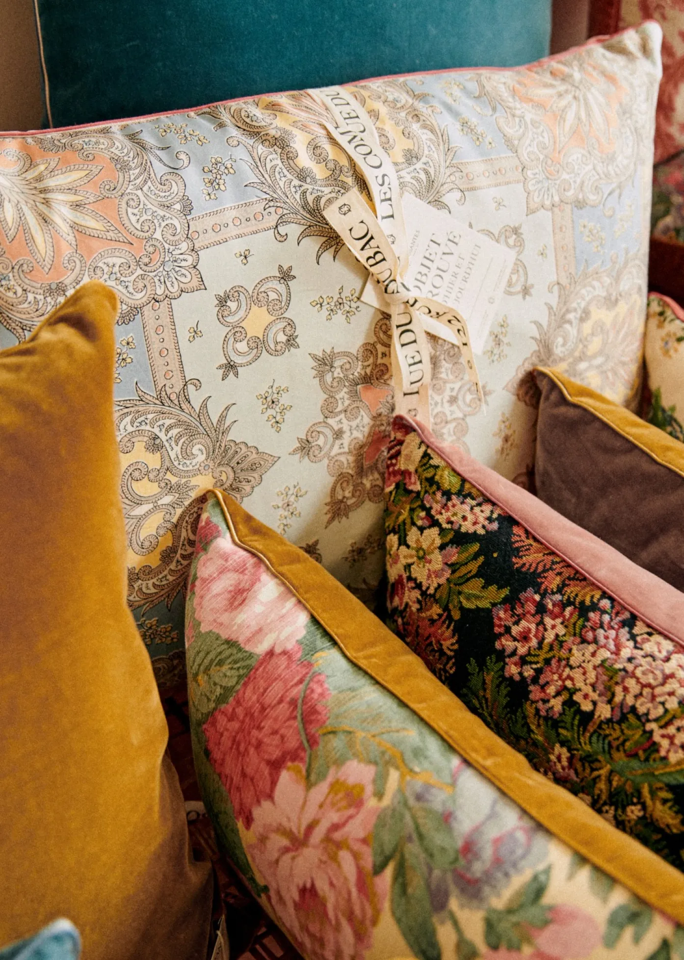 New Sezane Vintage-Kissen – Sehr Großes Modell