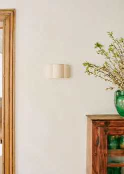 New Sezane Wandleuchte Boléro - Kleines Modell Jute ecrufarben